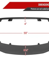 Spec-D Matte Black 4-Pedestal Style Rear Trunk Spoiler Wing Ford Mustang 2010-2014                                     - SPL-MST10PD-RS - Image 2