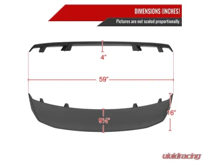 Spec-D Matte Black 4-Pedestal Style Rear Trunk Spoiler Wing Ford Mustang 2010-2014 - SPL-MST10PD-RS