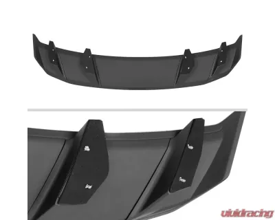 Spec-D Matte Black 4-Pedestal Style Rear Trunk Spoiler Wing Ford Mustang 2010-2014 - SPL-MST10PD-RS