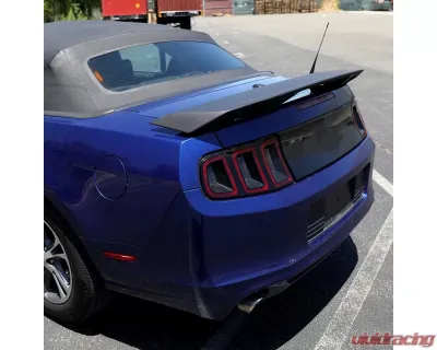 Spec-D Matte Black 4-Pedestal Style Rear Trunk Spoiler Wing Ford Mustang 2010-2014 - SPL-MST10PD-RS