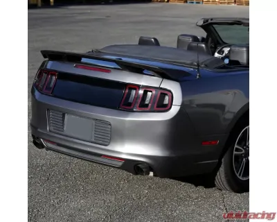 Spec-D Matte Black 4-Pedestal Style Rear Trunk Spoiler Wing Ford Mustang 2010-2014 - SPL-MST10PD-RS