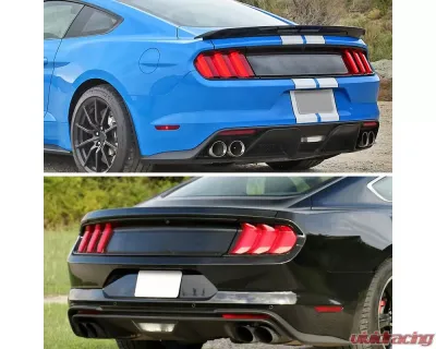 Spec-D Glossy Black ABS Rear Trunk Decklid Panel Ford Mustang 2015-2022 - SPL-MST15DCK-BN