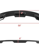 Spec-D Glossy Black ABS GT500 Style Rear Spoiler Ford Mustang 2015-2022                                     - SPL-MST15GBGT5-BN - Image 2