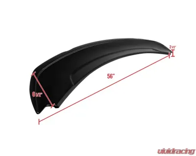 Spec-D Matte Black GT350 Track Style 1pc Rear Spoiler Ford Mustang 2015-2022 - SPL-MST15JMGT-BN