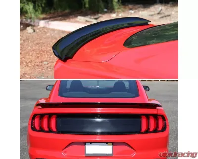 Spec-D Matte Black GT350 Track Style 1pc Rear Spoiler Ford Mustang 2015-2022 - SPL-MST15JMGT-BN