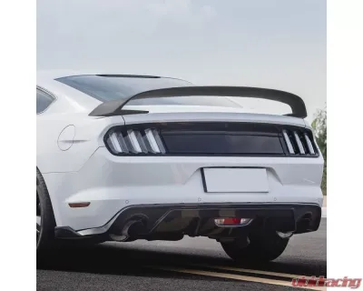Spec-D Matte Black ABS GT350R Style 3pc Rear Spoiler Wing Ford Mustang 2015-2022 - SPL-MST15JMGT3-4C