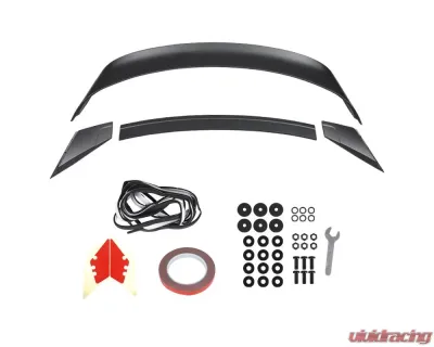 Spec-D Matte Black ABS GT350R Style 4pc Rear Spoiler Wing Ford Mustang 2015-2022 - SPL-MST15JMGT4-4C