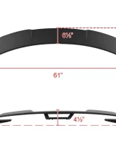 Spec-D Matte Black GT500 Style Rear Trunk Spoiler Kit Ford Mustang 2015-2022                                     - SPL-MST18JMGT-BN - Image 2