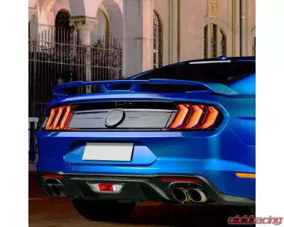 Spec-D Matte Black GT500 Style Rear Trunk Spoiler Kit Ford Mustang 2015-2022 - SPL-MST18JMGT-BN