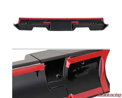 Spec-D Matte Black ABS Rear Roof Truck Spoiler Wing Kit Dodge RAM 1500 2013-2018 - SPL-RAM1315BK-KH