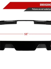 Spec-D Glossy Black ABS Rear Roof Truck Spoiler Wing Kit Dodge RAM 1500 2013-2018                                     - SPL-RAM1315GB-KH - Image 2