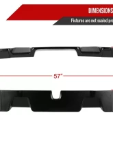 Spec-D Matte Black ABS Rear Roof Truck Spoiler Wing Kit Dodge RAM 1500 2019-2021                                     - SPL-RAM1915BK-KH - Image 2