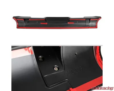 Spec-D Matte Black ABS Rear Roof Truck Spoiler Wing Kit GMC Sierra 2014-2017 - SPL-SIE1415BK-KH