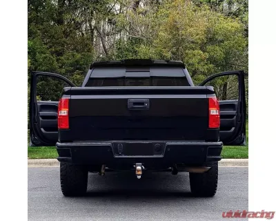 Spec-D Matte Black ABS Rear Roof Truck Spoiler Wing Kit GMC Sierra 2014-2017 - SPL-SIE1415BK-KH