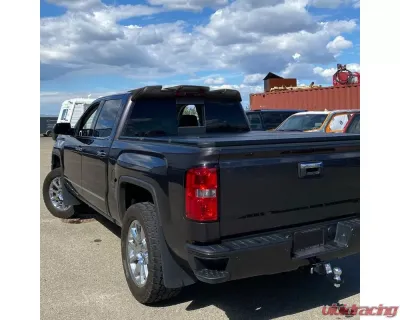 Spec-D Matte Black ABS Rear Roof Truck Spoiler Wing Kit GMC Sierra 2014-2017 - SPL-SIE1415BK-KH