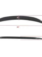 Spec-D Carbon Fiber w/ Glossy Black Finish VT Style Spoiler Lid Kia Stinger 2018-2021                                     - SPL-STG18CF-PQ - Image 2