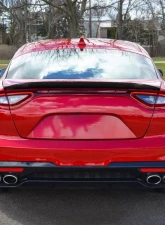 Spec-D Carbon Fiber w/ Glossy Black Finish VT Style Spoiler Lid Kia Stinger 2018-2021                                     - SPL-STG18CF-PQ - Image 10