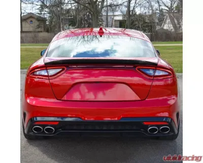 Spec-D Carbon Fiber w/ Glossy Black Finish VT Style Spoiler Lid Kia Stinger 2018-2021 - SPL-STG18CF-PQ