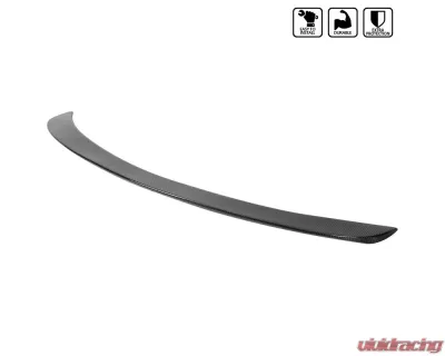 Spec-D Carbon Fiber w/ Glossy Black Finish Factory Style Rear Trunk Spoiler Tesla Model 3 2017-2020 - SPL-TSLA317CF-AK