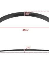 Spec-D Carbon Fiber w/ Glossy Black Finish Factory Style Rear Trunk Spoiler Tesla Model 3 2017-2020                                     - SPL-TSLA317CF-AK - Image 2