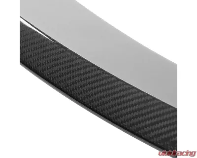Spec-D Carbon Fiber w/ Glossy Black Finish Factory Style Rear Trunk Spoiler Tesla Model 3 2017-2020 - SPL-TSLA317CF-AK