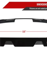 Spec-D Glossy Black ABS Rear Roof Truck Spoiler Wing Kit Toyota Tundra 2014-2021                                     - SPL-TUN14GB-KH - Image 2