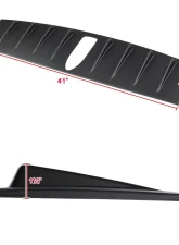Spec-D Matte Black ABS Shark Fin Style Rear Roof Spoiler/Vortex Generator Subaru WRX | STI 2015-2021                                     - SPL-WRX15BB-ABS - Image 2
