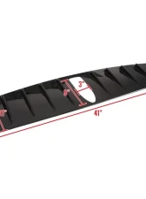 Spec-D Glossy Black ABS Shark Fin Style Rear Roof Spoiler/Vortex Generator Subaru WRX | STI 2015-2021                                     - SPL-WRX15GB-ABS - Image 2