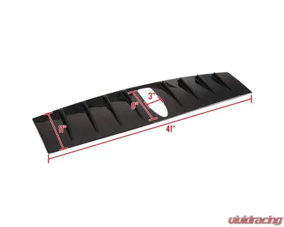 Spec-D Glossy Black ABS Shark Fin Style Rear Roof Spoiler/Vortex Generator Subaru WRX | STI 2015-2021 - SPL-WRX15GB-ABS