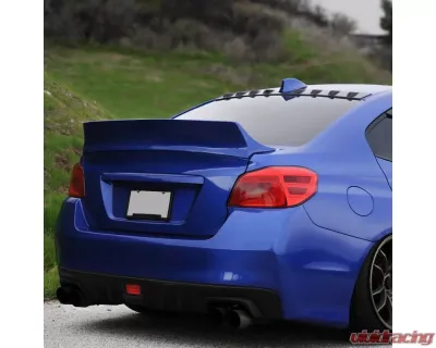 Spec-D Glossy Black ABS Shark Fin Style Rear Roof Spoiler/Vortex Generator Subaru WRX | STI 2015-2021 - SPL-WRX15GB-ABS