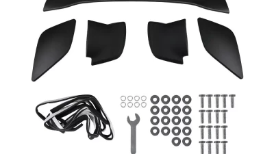 Spec-D Matte Black ABS Factory STI Style 5PC Rear Spoiler Wing  Subaru WRX | STI 2015-2021                                     - SPL-WRX15JMSTI-4C - Image 9