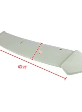 Spec-D Grey Primer ABS OE Style Rear Trunk Spoiler Toyota Yaris 2006-2011                                     - SPL-YAR063ABS-HD - Image 2