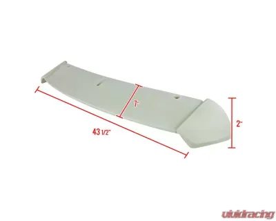 Spec-D Grey Primer ABS OE Style Rear Trunk Spoiler Toyota Yaris 2006-2011 - SPL-YAR063ABS-HD