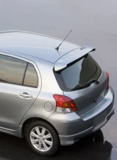 Spec-D Grey Primer ABS OE Style Rear Trunk Spoiler Toyota Yaris 2006-2011                                     - SPL-YAR063ABS-HD - Image 10