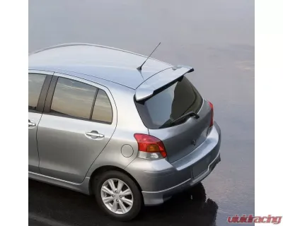 Spec-D Grey Primer ABS OE Style Rear Trunk Spoiler Toyota Yaris 2006-2011 - SPL-YAR063ABS-HD