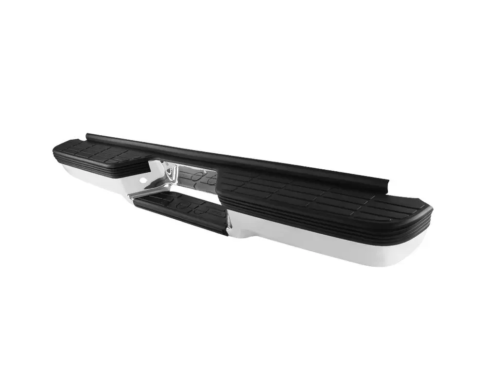 Spec-D Chrome Stainless Steel Factory Style Replacement Rear Step Bumper Chevrolet | GMC C/K Series 1988-2000 - SRB-C1088AFCR-FS