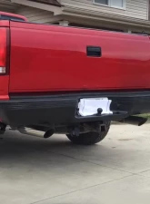 Spec-D Black Stainless Steel Factory Style Replacement Rear Step Bumper Chevrolet | GMC C/K Series 1988-2000                                     - SRB-C1088FSBK-FS - Image 8