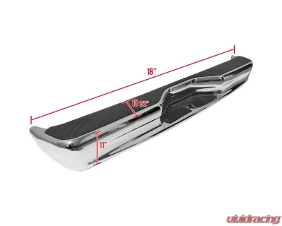 Spec-D Chrome Stainless Steel OEM Style Replacement Rear Step Bumper Ford Econoline 1992-2014 - SRB-ECO92CR-FS