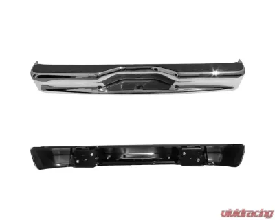 Spec-D Chrome Stainless Steel OEM Style Replacement Rear Step Bumper Ford Econoline 1992-2014 - SRB-ECO92CR-FS