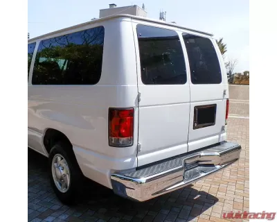 Spec-D Chrome Stainless Steel OEM Style Replacement Rear Step Bumper Ford Econoline 1992-2014 - SRB-ECO92CR-FS