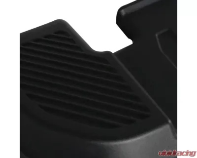 Spec-D Black Stainless Steel Factory Style Replacement Rear Step Bumper w/ License Lamps & Sensor Holes Ford F-150 2015-2018 - SRB-F15015PBK-FS