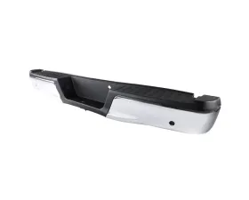 Spec-D Chrome Stainless Steel Factory Style Replacement Rear Step Bumper w/ License Lamps & Sensor Holes Ford F-150 2015-2018