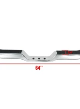 Spec-D Chrome Stainless Steel Rear Step Bumper Toyota Pickup 1989-1995                                     - SRB-PIK89CR-FS - Image 2