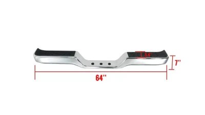 Spec-D Chrome Stainless Steel Rear Step Bumper Toyota Pickup 1989-1995                                     - SRB-PIK89CR-FS - Image 2