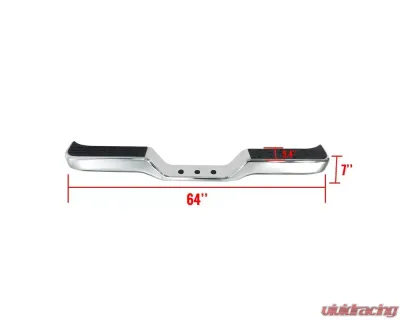 Spec-D Chrome Stainless Steel Rear Step Bumper Toyota Pickup 1989-1995 - SRB-PIK89CR-FS