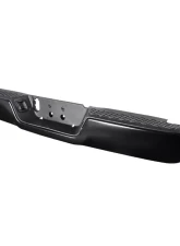 Spec-D Black Stainless Steel Factory Style Replacement Rear Step Bumper w/ License Lamps Dodge RAM 2009-2018                                     - SRB-RAM09SBK-FS - Image 10