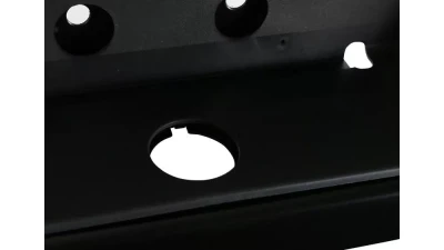 Spec-D Black Stainless Steel Replacement Factory Style Rear Step Bumper w/ License Lamps Dodge Ram 2009-2018                                     - SRB-RAM09SBK-FS - Image 6