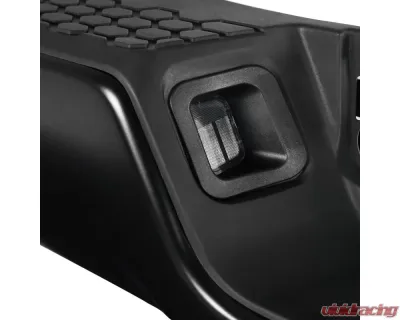 Spec-D Black Stainless Steel Factory Style Replacement Rear Step Bumper w/ License Lamps Dodge RAM 2009-2018 - SRB-RAM09SBK-FS