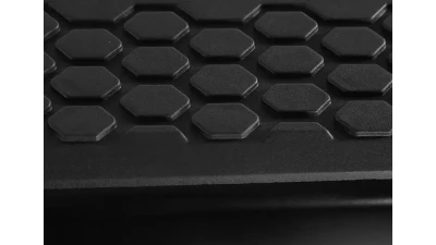 Spec-D Black Stainless Steel Factory Style Replacement Rear Step Bumper w/ License Lamp & Sensor Holes Dodge Ram 2009-2018                                     - SRB-RAM09SDBK-FS - Image 3