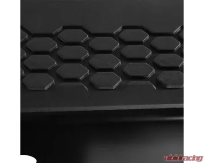 Spec-D Black Stainless Steel Factory Style Replacement Rear Step Bumper w/ License Lamps & Sensor Holes Dodge RAM 2009-2018 - SRB-RAM09SDBK-FS